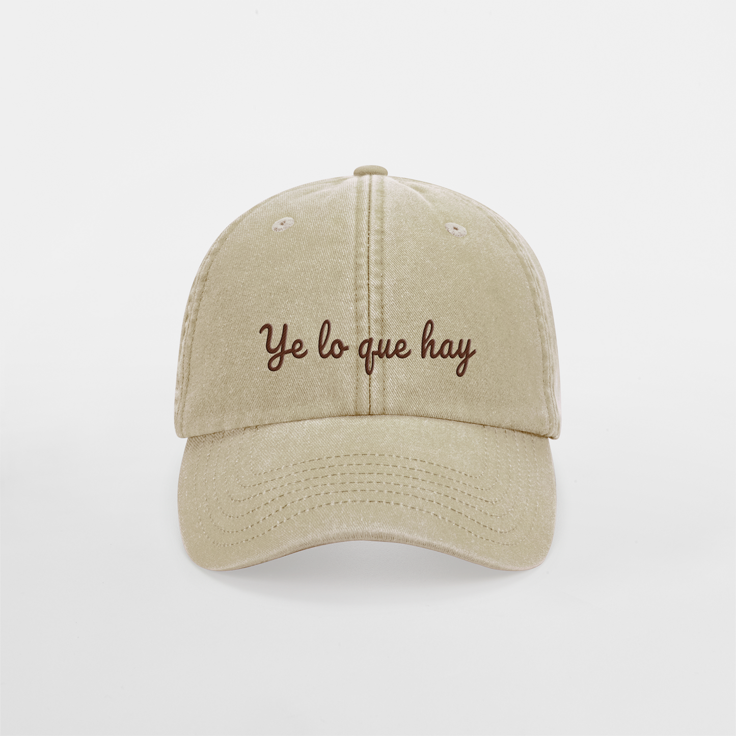 Gorra "Ye lo que hay" beige