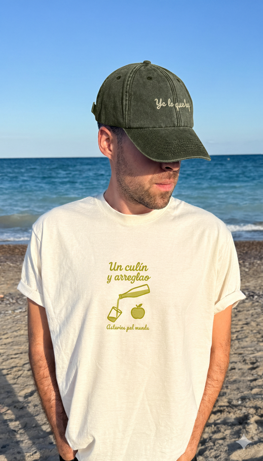 Camiseta un culin y arreglao verde