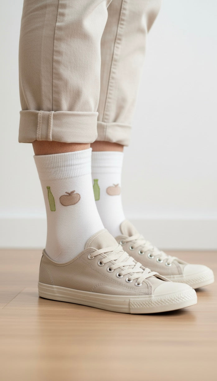 Calcetines manzana y sidra