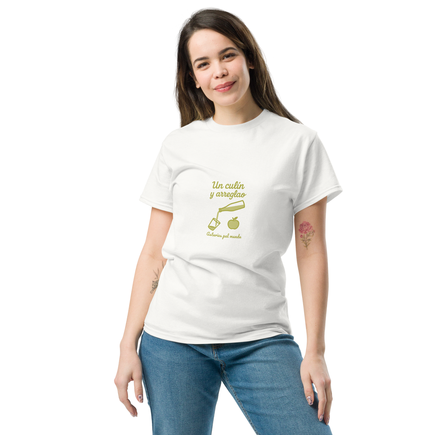 Camiseta un culin y arreglao verde